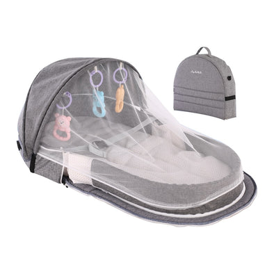 Baby mosquito crib - grey